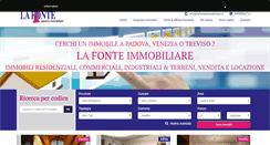 Desktop Screenshot of lafonteimmobiliare.it