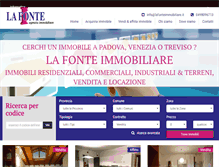 Tablet Screenshot of lafonteimmobiliare.it